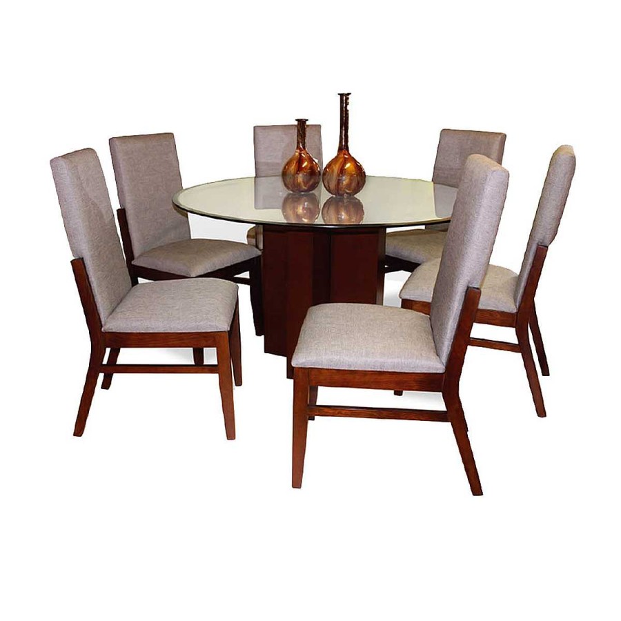 New Formas home Juego De Comedor Circular Liz | 6 Sillas