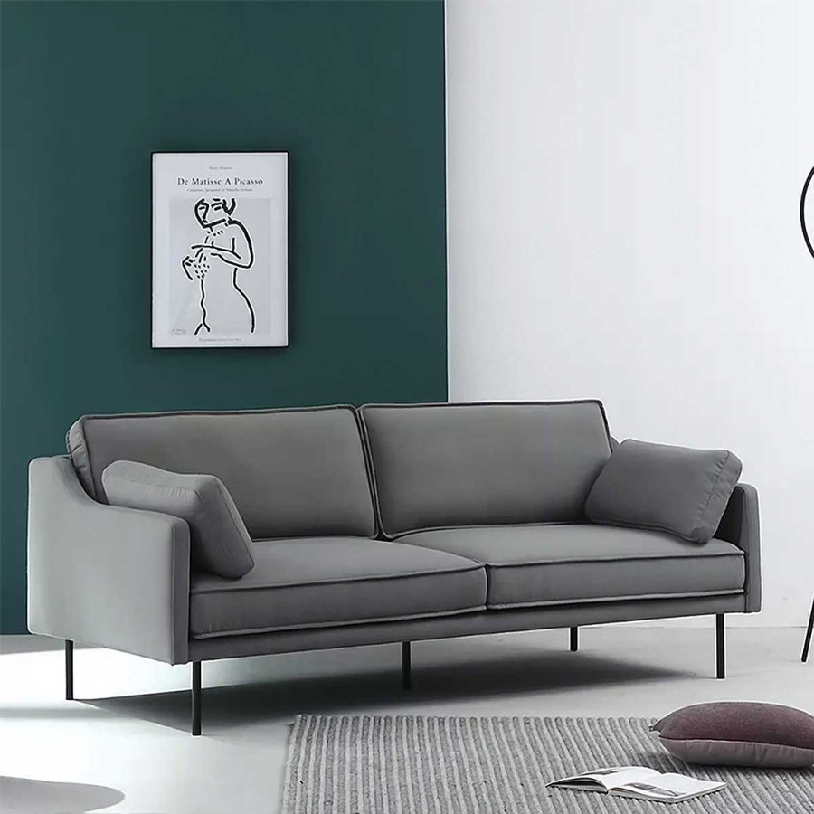 Best Formas home Sofa De 3 Cuerpos Nour Gris